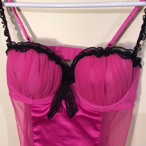 La Senza Sexy Babydoll Teddy with Garter straps - Picture 2 of 7
